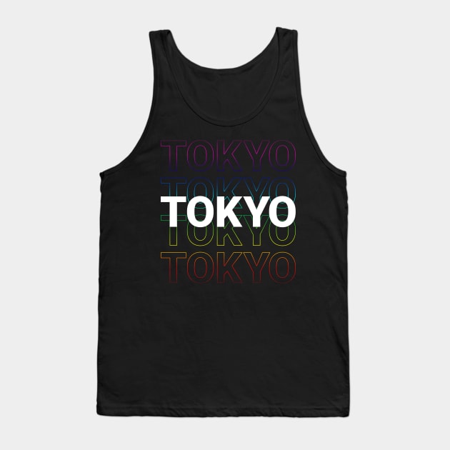 Tokyo Japan - Kinetic Style Tank Top by car lovers in usa